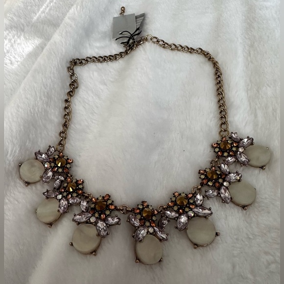 Nacar statement piece Multi-Color Crystal Stone Choker Necklace - Picture 4 of 4